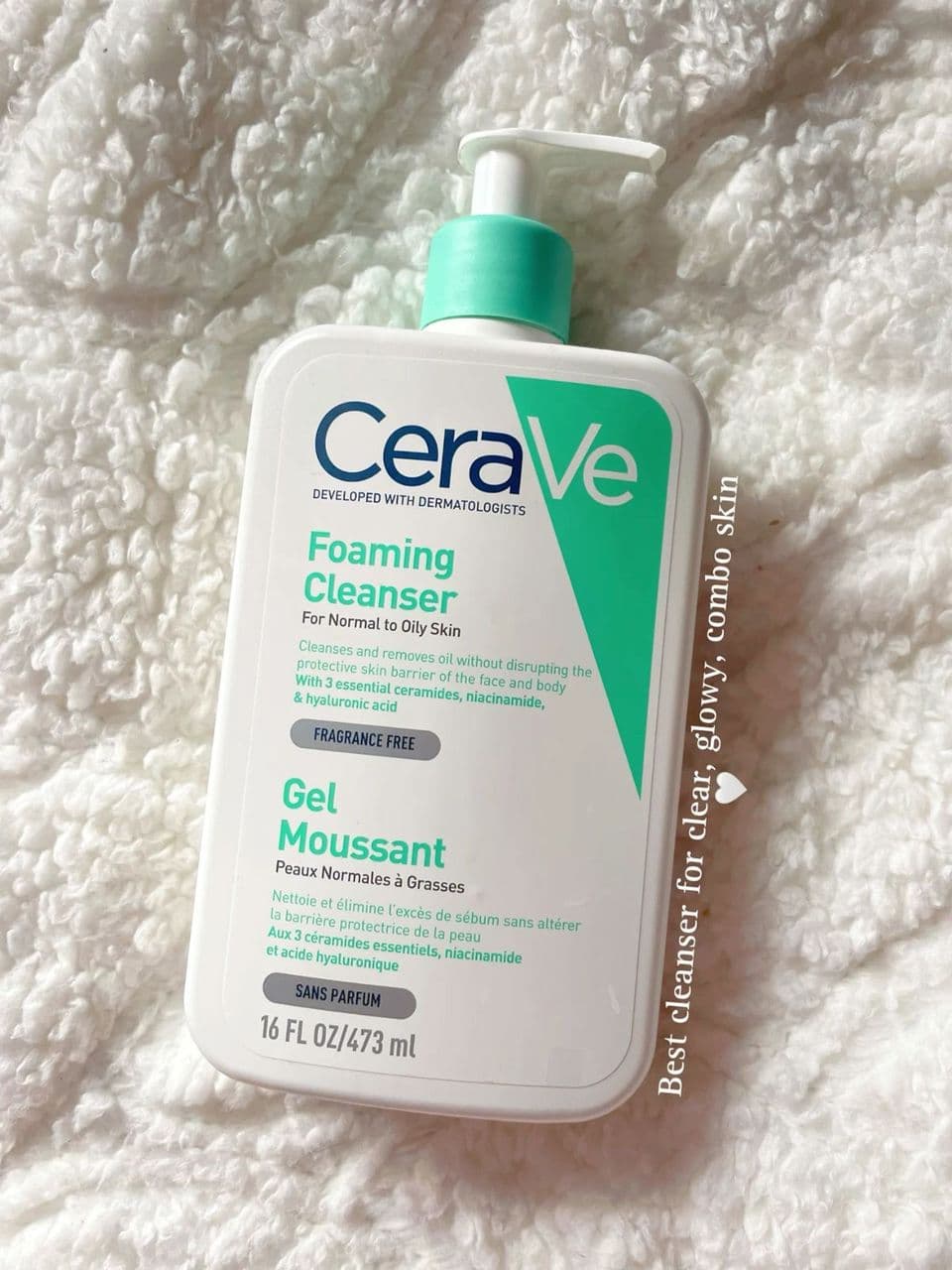 Cerave Foaming Cleanser For Normal To Oily Skin 16fl oz / 473ml